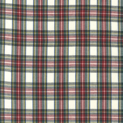 House of Wales Plaid Collection by Robert Kaufman - Ivory