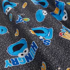 Half yard - Sesame Street Digital Cookie Monster - Smart Gray