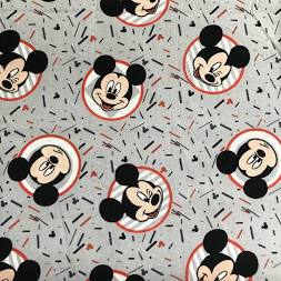 Disney Mickey Confetti Party - Gray - Per Half Metre