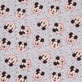 Disney Mickey Confetti Party - Gray - Per Half Metre