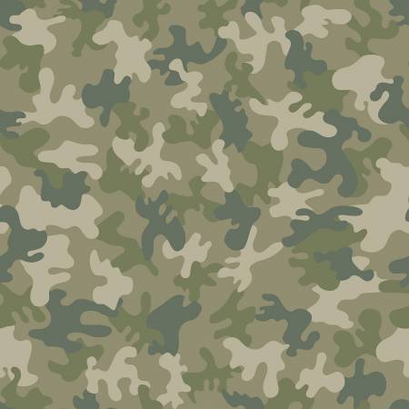 Last cut approx. 21” x width of fabric - Dear Stella  -  Incognito Collection - Forest Camo