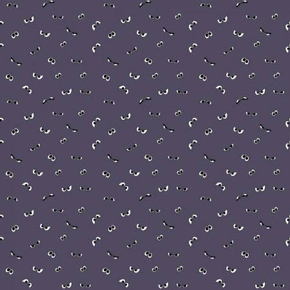 Riley Blake - Spooky Hollow Eyeballs Eggplant Glows in the Dark