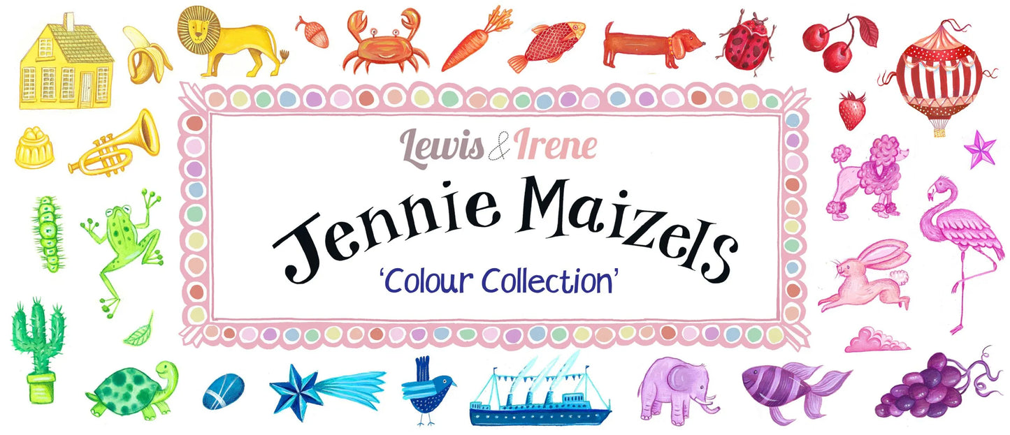 Panel - Lewis & Irene ~ Jennie Maizels Colour Collection Alphabet Panel - 18" x 44"