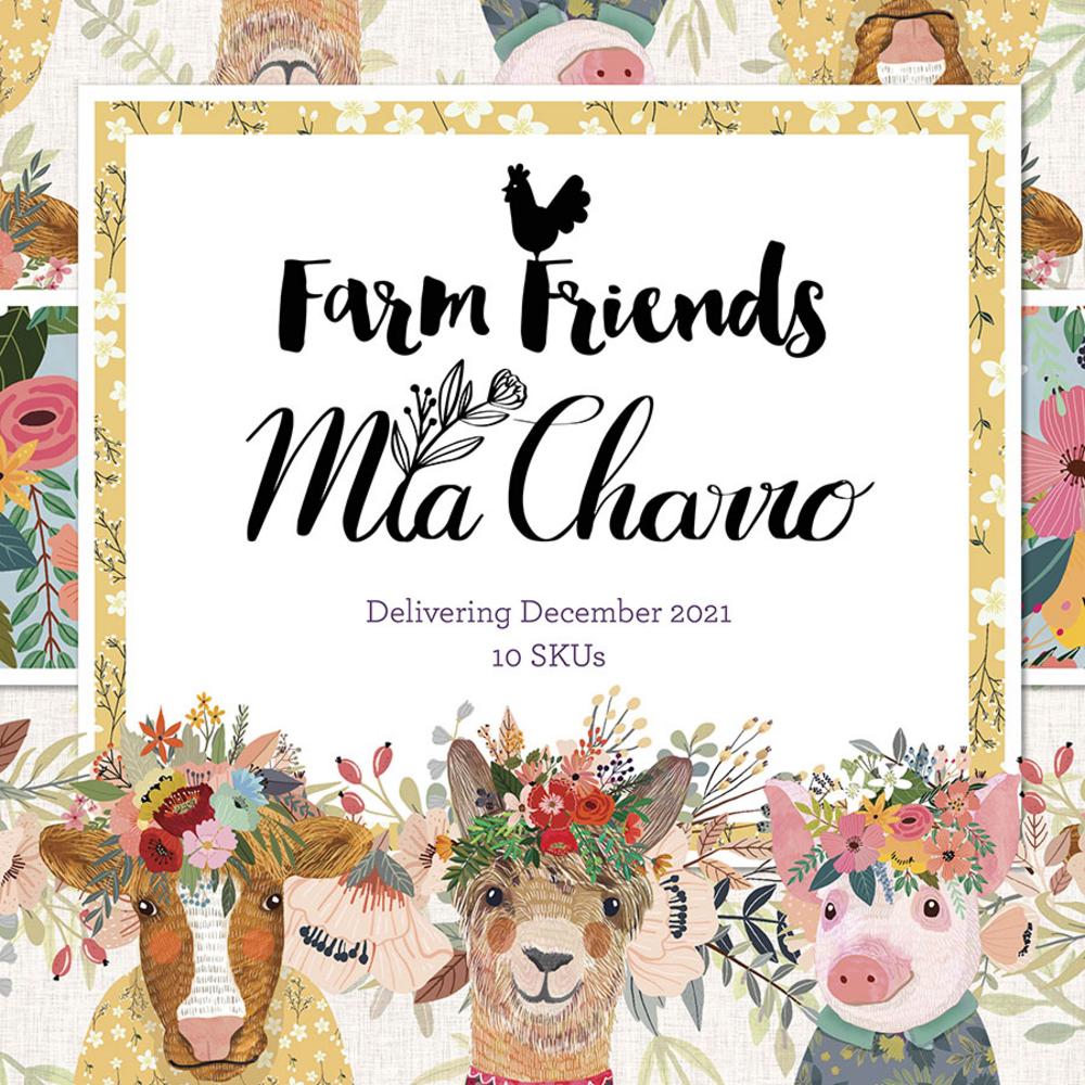 Panel - Farm Friends  - Mia Charro - Animals - Multi