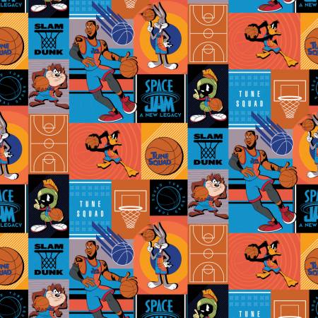 Camelot Fabrics - Space Jam Slam Dunk - Multi