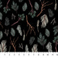Rayon - FIGO Fabrics - Winter Frost Twigs in Black - Boccaccini Meadows