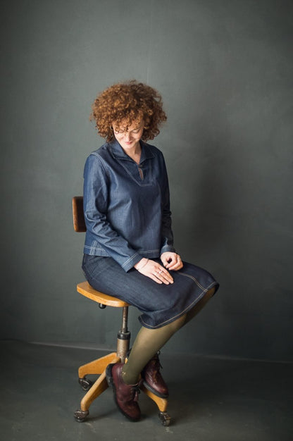 Merchant & Mills - Clementine - Made in Denim - Printed Pattern