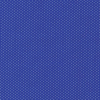 Robert Kaufman Fabrics - Sevenberry Petite Basics  - Pindot on Royal Blue