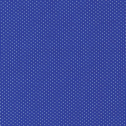 Robert Kaufman Fabrics - Sevenberry Petite Basics  - Pindot on Royal Blue