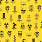 Science Fair 2 - Famous Scientists - Yellow - by Robert Kaufman Fabrics