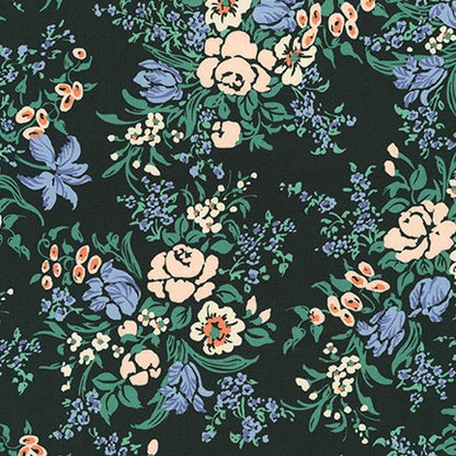 Cotton Lawn - Spring Flowers Bouquet - Wisteria - by  Robert Kaufman