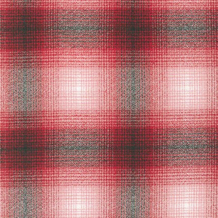 Flannel -  Mammoth Flannel - Red  -  by Robert Kaufman