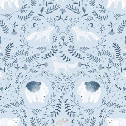 Dear Stella -  Polar Bear Toile - Surf - From the Be Brave by Dear Stella Collection