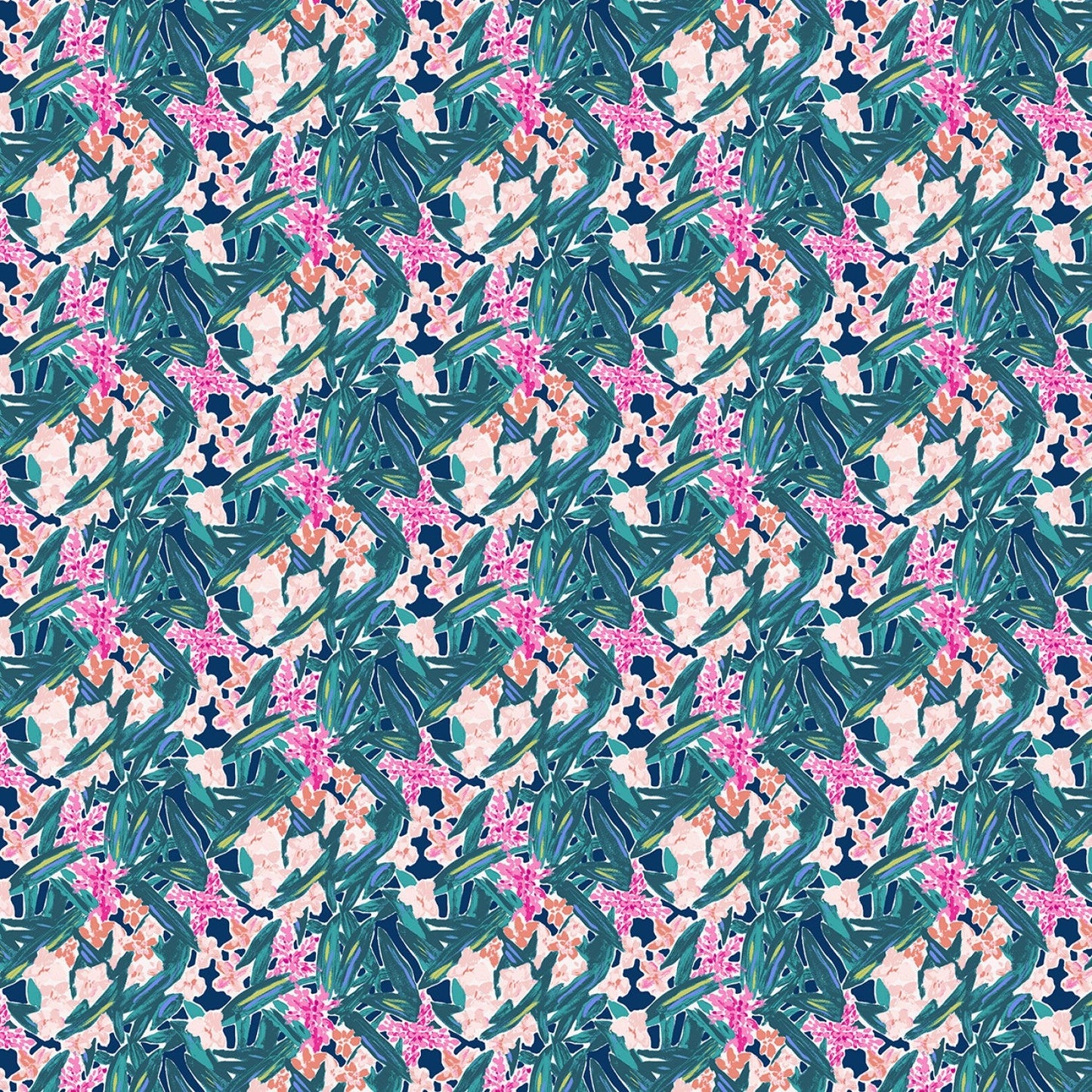 Knit - Dear Stella - Multi Floral Breeze - Half Metre