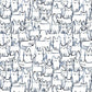 Back in stock!! - Dear Stella - Creative Cats  - Wait a Meow Ment - White