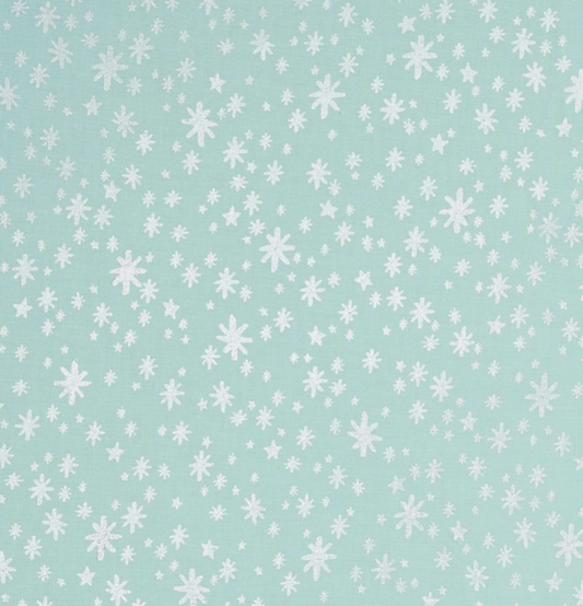 Holiday Classics by Rifle Paper Co.  - Starry Night - Mint Metallic (Silver stars)