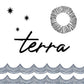 Linen Cotton Mix - Figo Fabrics - Terra Collection - Stars on Navy