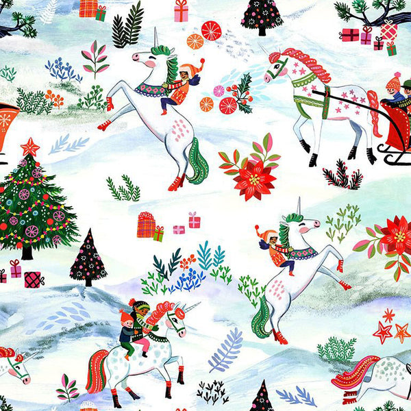 Last half yard - Dear Stella - Fantastical Holiday - Unicorns