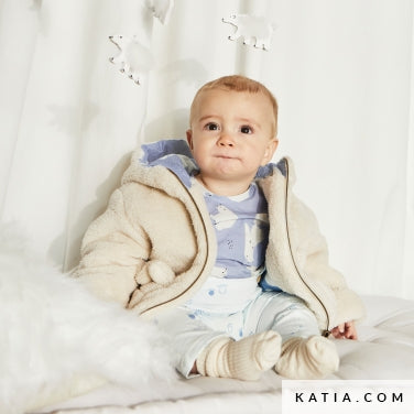 Katia Fabrics - Poplin - Polar Bears on Blue
