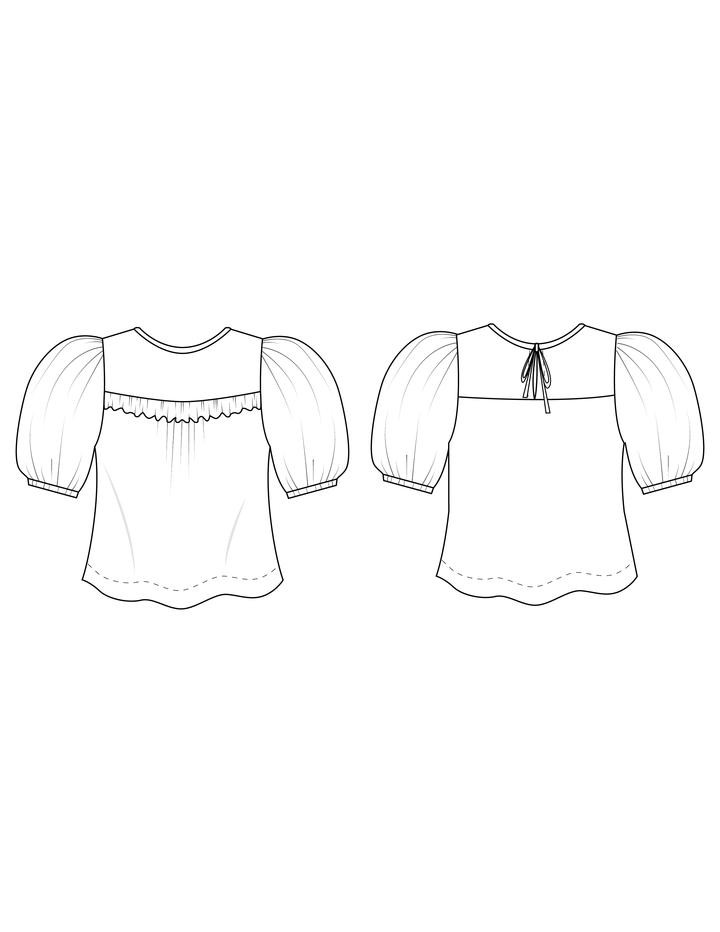 Friday Pattern Co. - The Sagebrush Top Printed Pattern