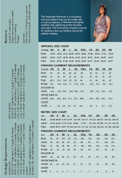 Friday Pattern Co. - Seabright Swimmer Printed Pattern