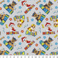 Paw Patrol - Chase, Marshall and Rubble - Grey - Priced per half Metre