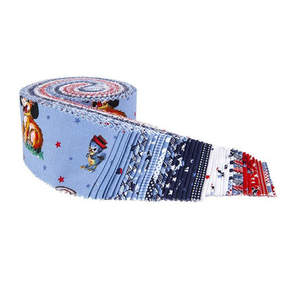 Riley Blake - Set Sail America - part of the Cottage Mama Collection - 2.5 inch strips, 40pcs - Jelly Roll