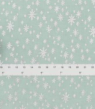 Holiday Classics by Rifle Paper Co.  - Starry Night - Mint Metallic (Silver stars)