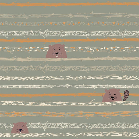 Katia Fabrics - Beavers Tooth and Trees - Cotton
