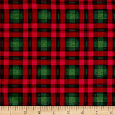 Last cut 19.5” x width of fabric - Flannel - Timeless Treasures - Oxford Plaids - Red
