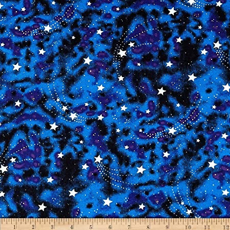 Last cut from bolt  - 21" x width of fabric - Michael Miller Star Magic - Glow in The Dark Nite