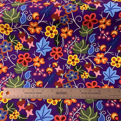Last 32” x width of fabric - Shannon Gustafson - SG Floral 1 - Purple