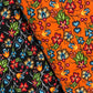 Last cut from bolt approx 13.5” x width of fabric -Shannon Gustafson - SG Floral 2 - Orange