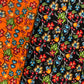 Last cut from bolt approx 13.5” x width of fabric -Shannon Gustafson - SG Floral 2 - Orange