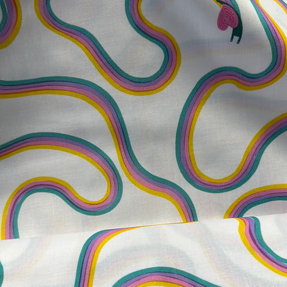 Robert Kaufman - Escargot for it - Snail Stripe - Sweet