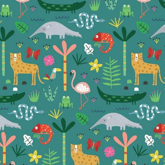 Only Half Yard Pre-Cuts Remain - Dashwood Studio  - Habitat - Safari Animals