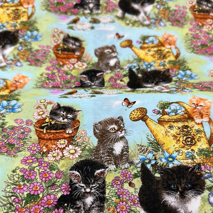 Kitty's Garden - Cats in the Spring - Flowers -  Robert Kaufman