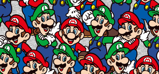 Last cut -  half yard - Springs Creative - Nintendo - Mario & Luigi Packed