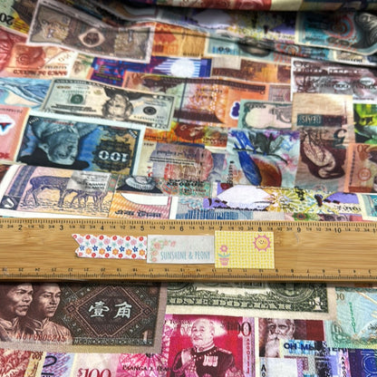 Library of Rarities - ANTIQUE - International Currency - Robert Kaufman - Priced per half metre