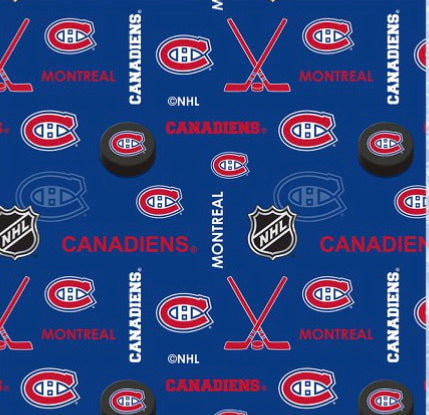 Flannel - NHL Hockey Teams - Montreal Canadiens- 1/2 Metre