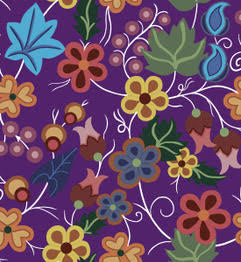 Last 32” x width of fabric - Shannon Gustafson - SG Floral 1 - Purple