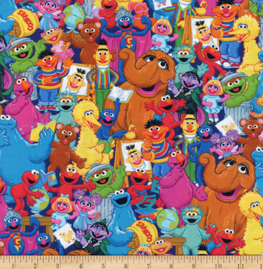 14" x width of fabric - Sesame Street - Sesame Street Group - Multi