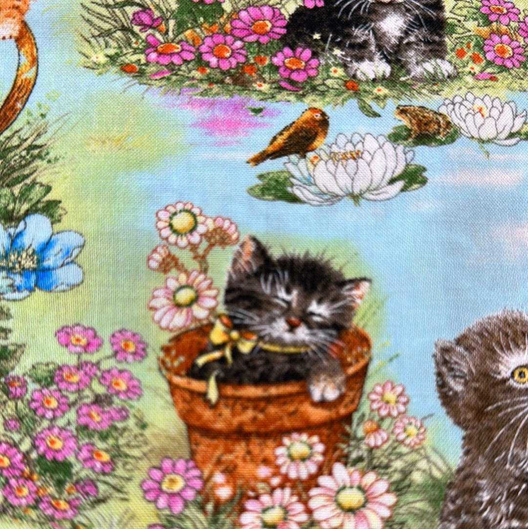 Kitty's Garden - Cats in the Spring - Flowers -  Robert Kaufman