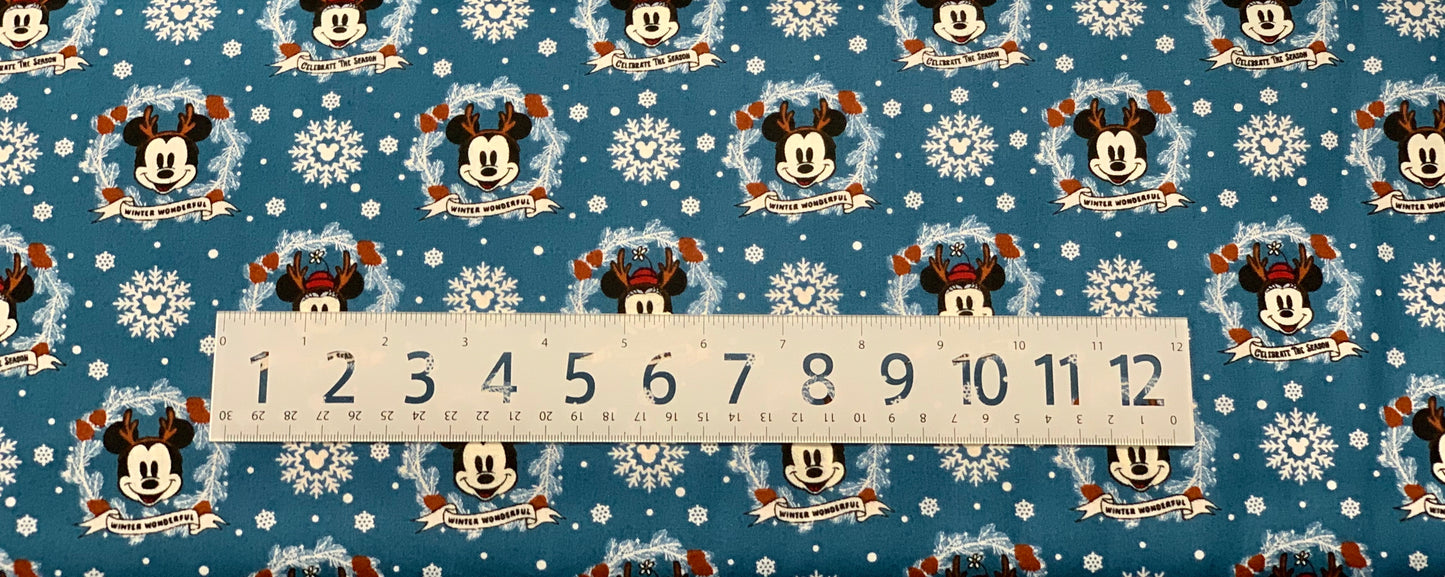 Disney - Festive Mickey Mouse Wreath - Navy