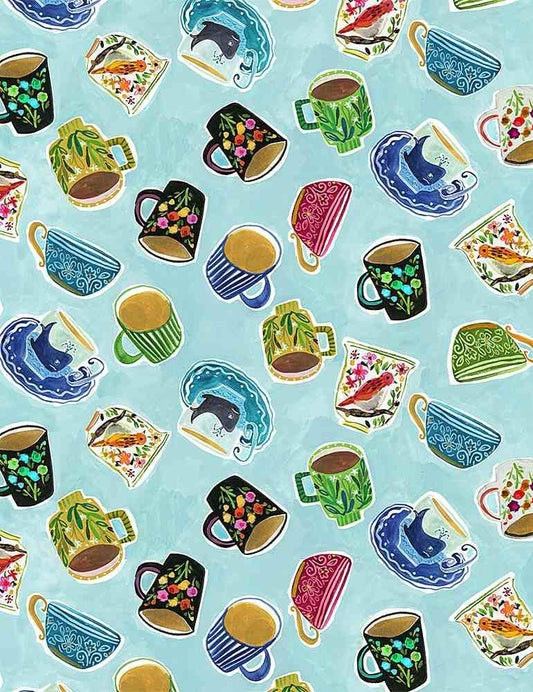 Last cut 17.25" x width of fabric - Dear Stella  - No Place Like OM -  Deja Brew