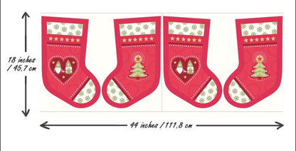 Hygge Christmas by Lewis & Irene  - Stocking Panel