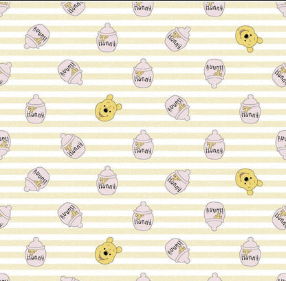 Springs Creative - Winnie l'Ourson - Winnie l'Ourson et Hunny - Rayures