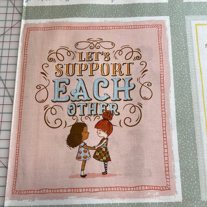 Panel - Michael Miller Fabrics  - Friendship - Multi - Sew Seeds of Love by Lisa Glanz Collection