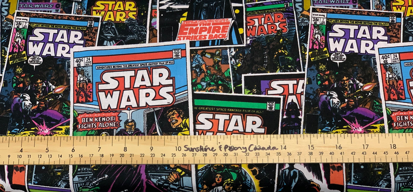 Star Wars - Comic Book Covers Cotton - Multi