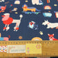 Robert Kaufman - Whiskers and Tails - Dogs in Sweaters - Navy